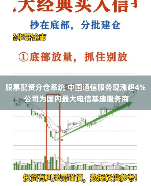 股票配资分仓系统 中国通信服务现涨超4% 公司为国内最大电信基建服务商