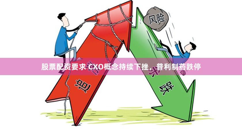 股票配资要求 CXO概念持续下挫，普利制药跌停